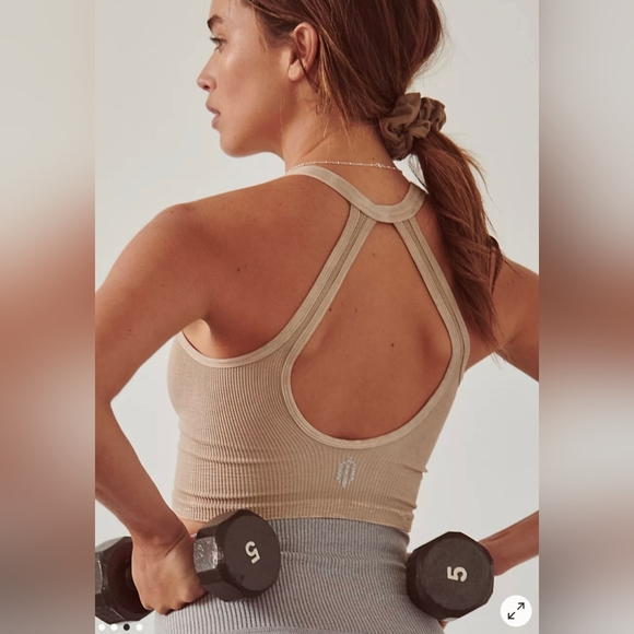 🌟 NWOT 🌟 Free People happiness runs henley tank. - Picture 3 of 5